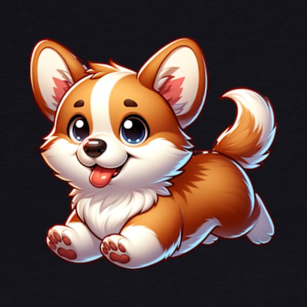 Adorable Corgi Pup Delight by SandraHeyward